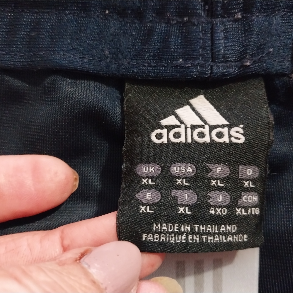 Adidas Men's Vintage Size XL  Navy Blue Athletic Shorts - Picture 11 of 13